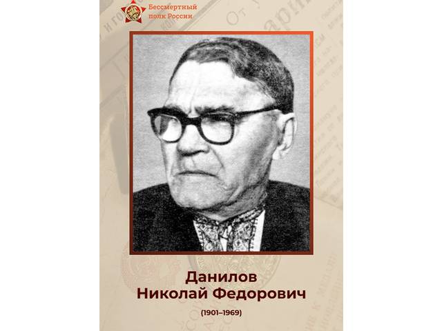 Сотрудники института — Герои Великой Отечественной войны: НИКОЛАЙ ДАНИЛОВ